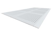 Perforated plasterboard with 15mm round perforations