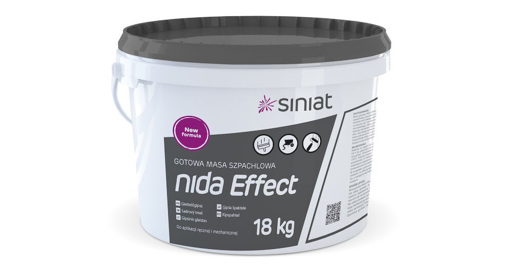 Готова шпаклівка для вирівнювання поверхні Nida Effect