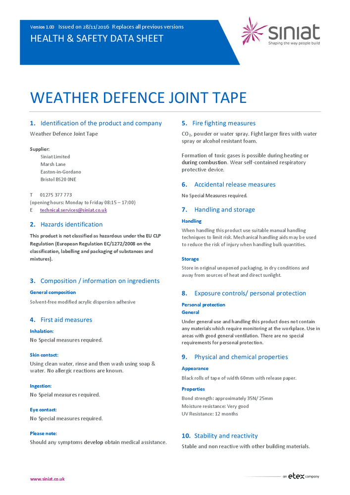 Documentation Siniat
