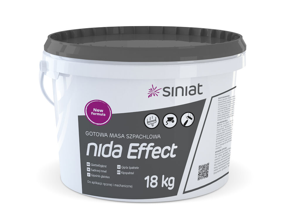 Готова шпаклівка для вирівнювання поверхні Nida Effect