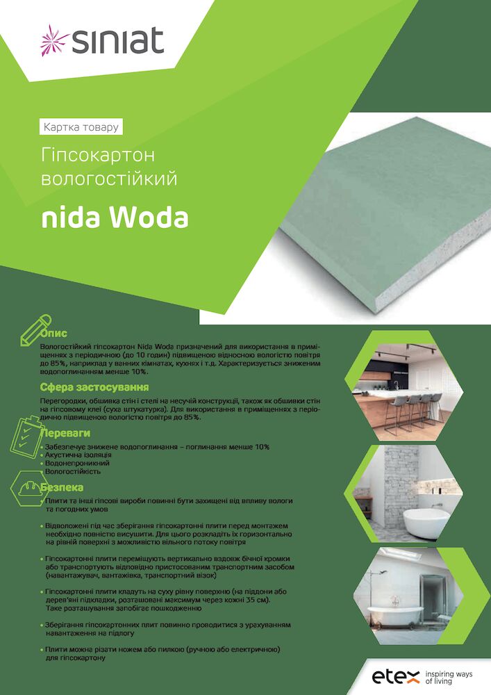 продуктова картка Nida Woda